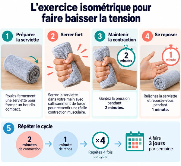Exercice isométrique pour l'hypertension